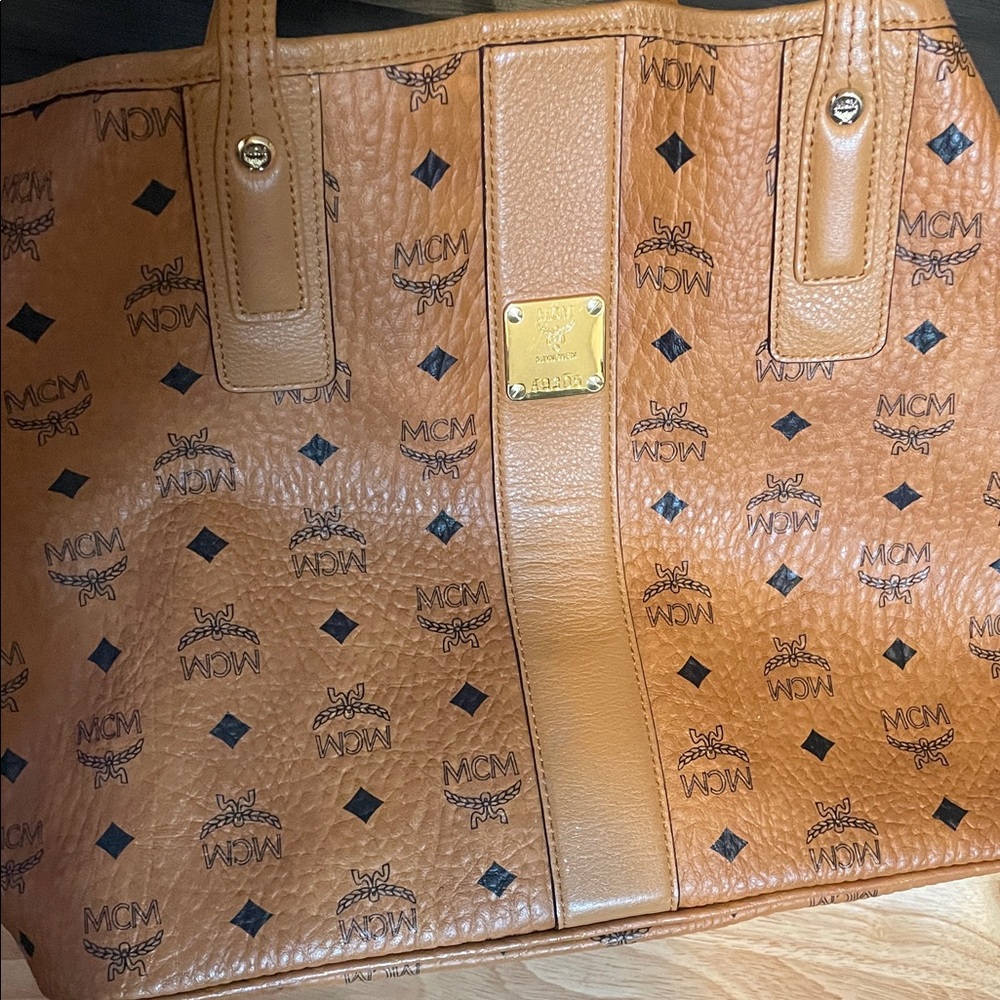 MCM Cognac Visetos Tote